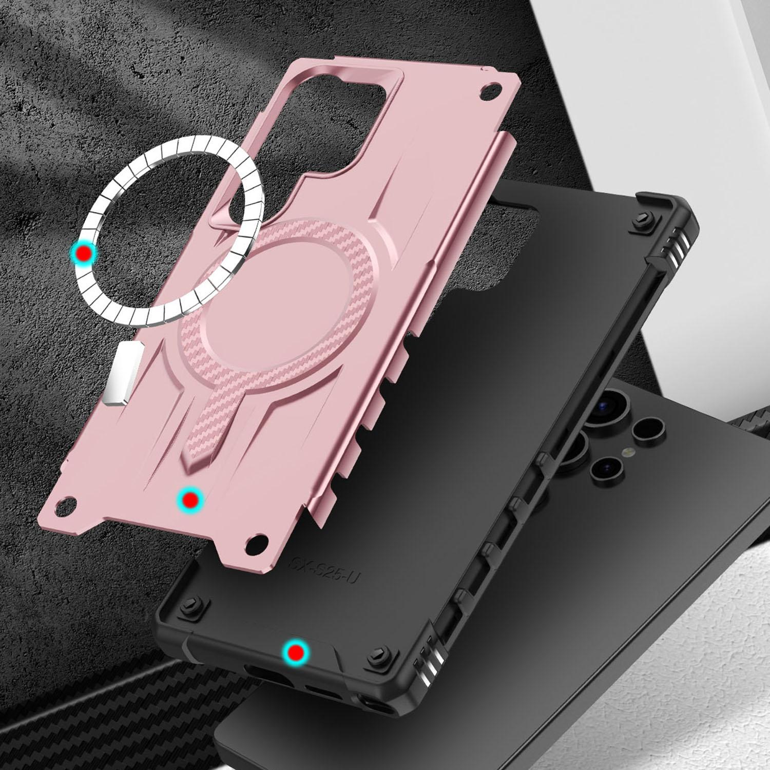 For Samsung Galaxy S25 Ultra Starship Magsafe Magnetic Case Rose Gold