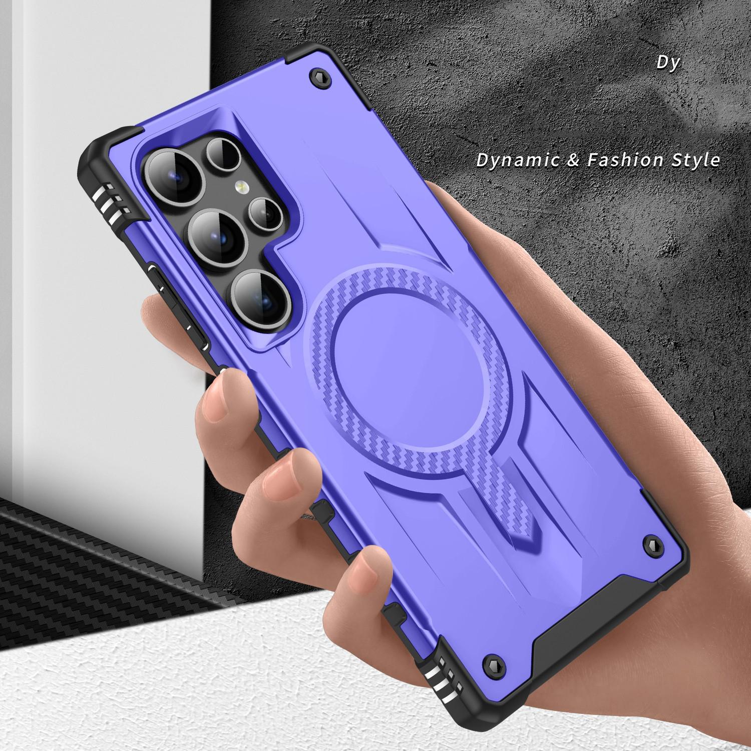 For Samsung Galaxy S25 Ultra Starship Magsafe Magnetic Case Purple