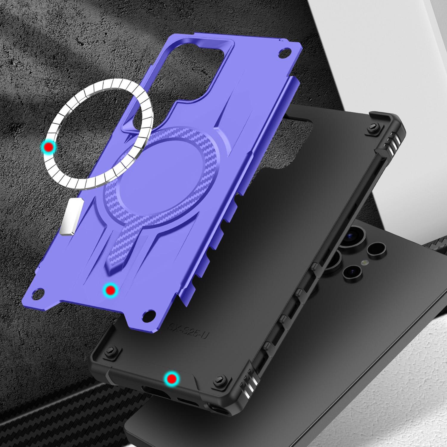 For Samsung Galaxy S25 Ultra Starship Magsafe Magnetic Case Purple