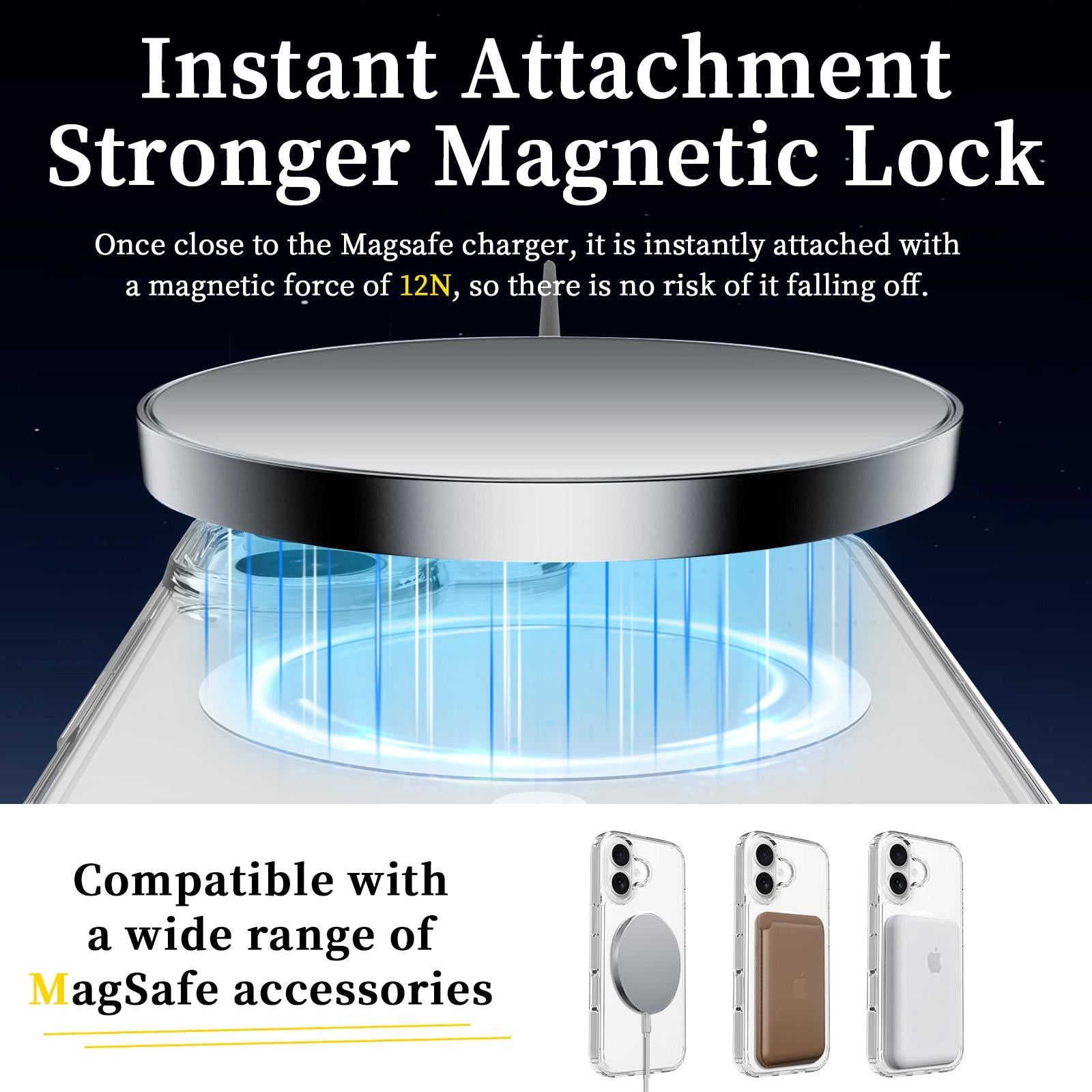 For Apple iPhone 17 Terminator Magsafe Symmetry Design Case Transparent