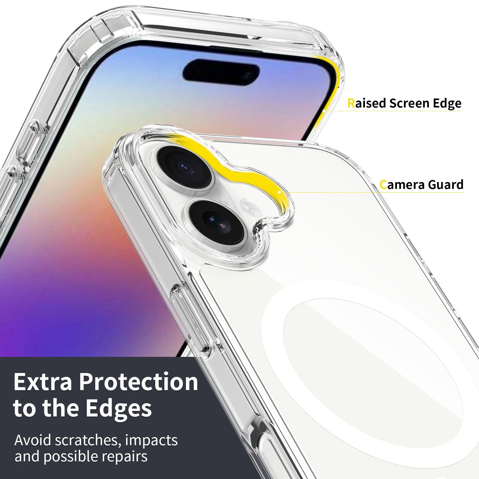 For Apple iPhone 17 Terminator Magsafe Symmetry Design Case Transparent