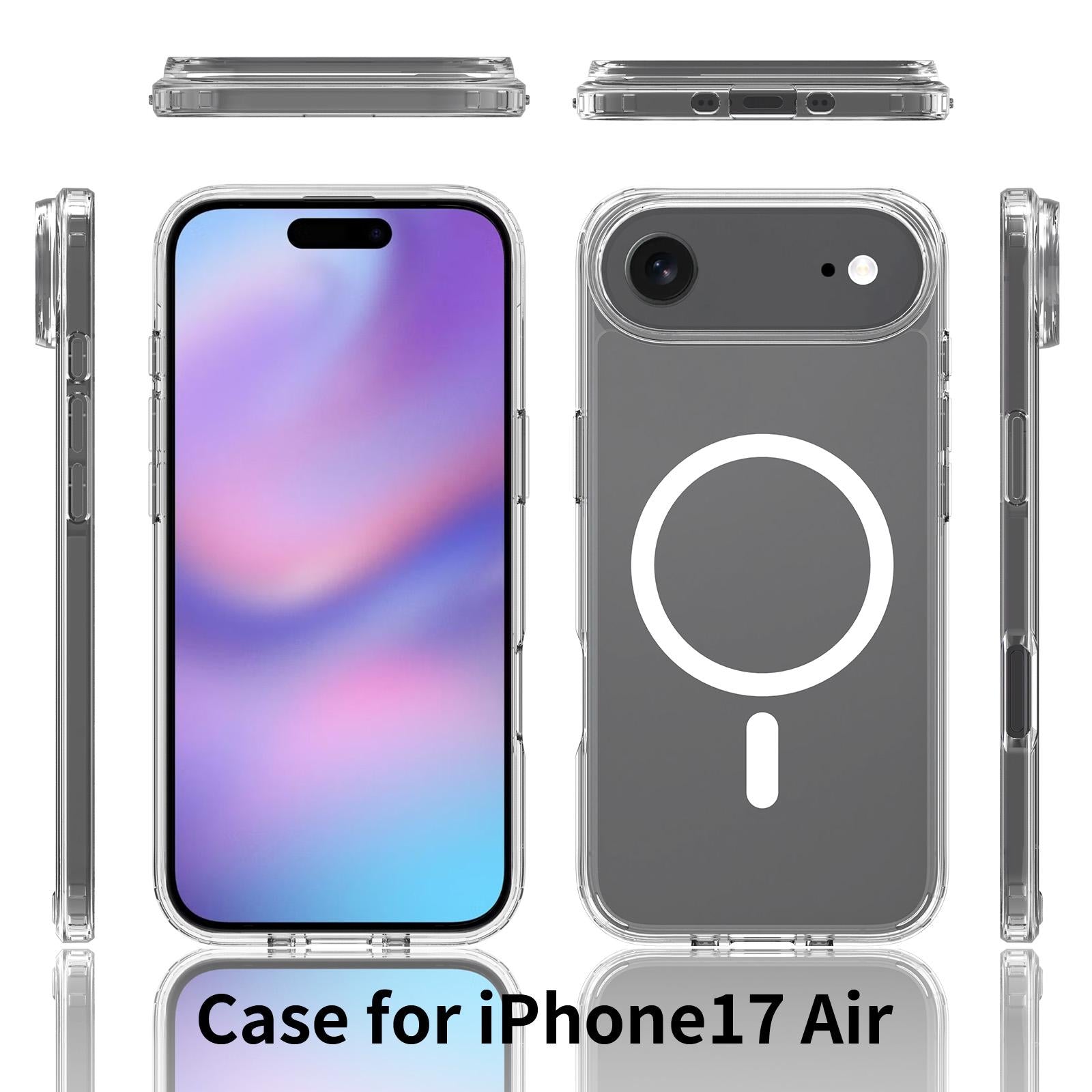 For Apple iPhone 17 Air Terminator Magsafe Symmetry Design Case Transparent