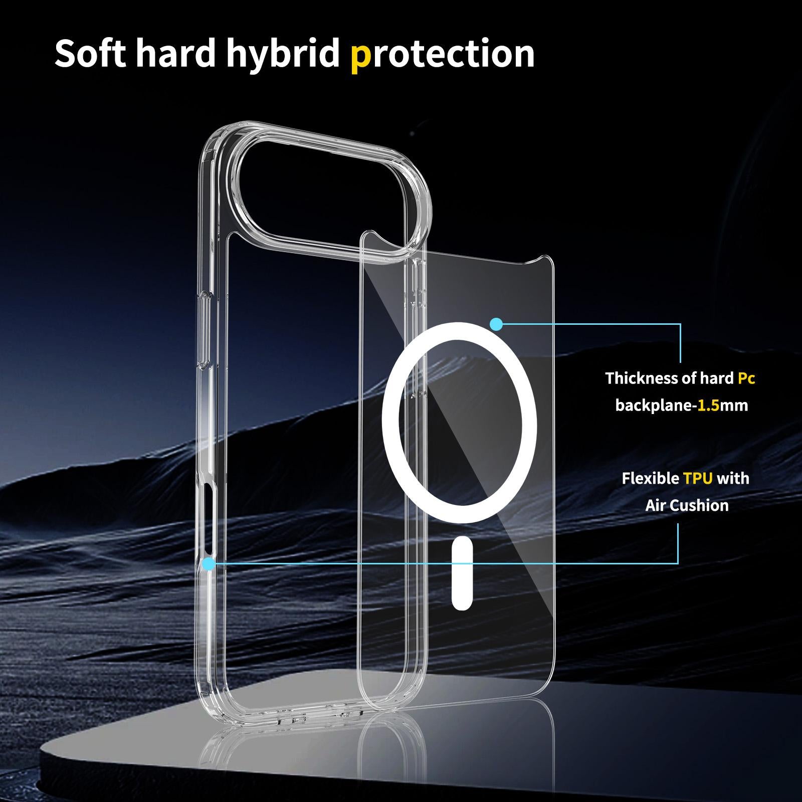 For Apple iPhone 17 Air Terminator Magsafe Symmetry Design Case Transparent