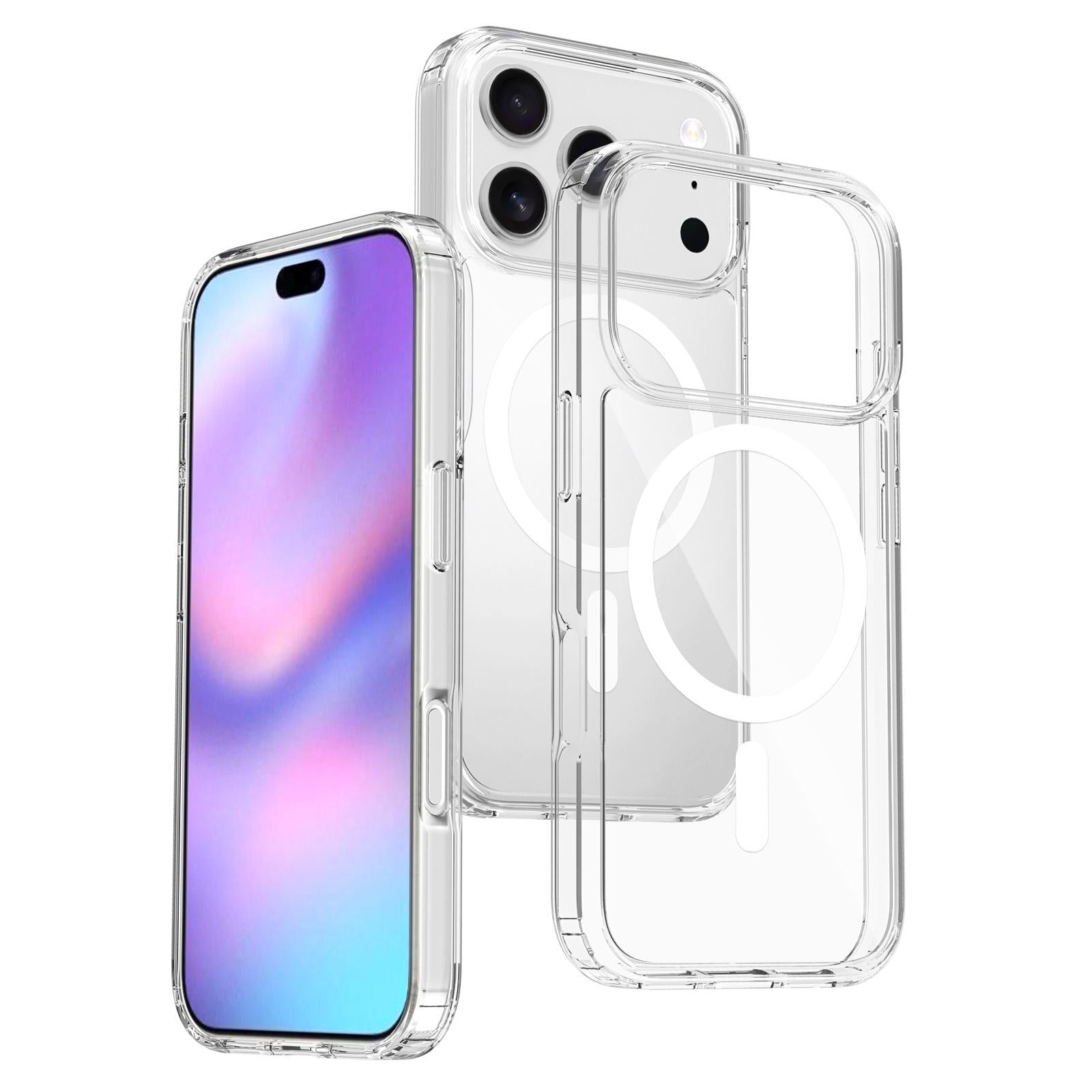For Apple iPhone 17 Pro Terminator Magsafe Symmetry Design Case Transparent