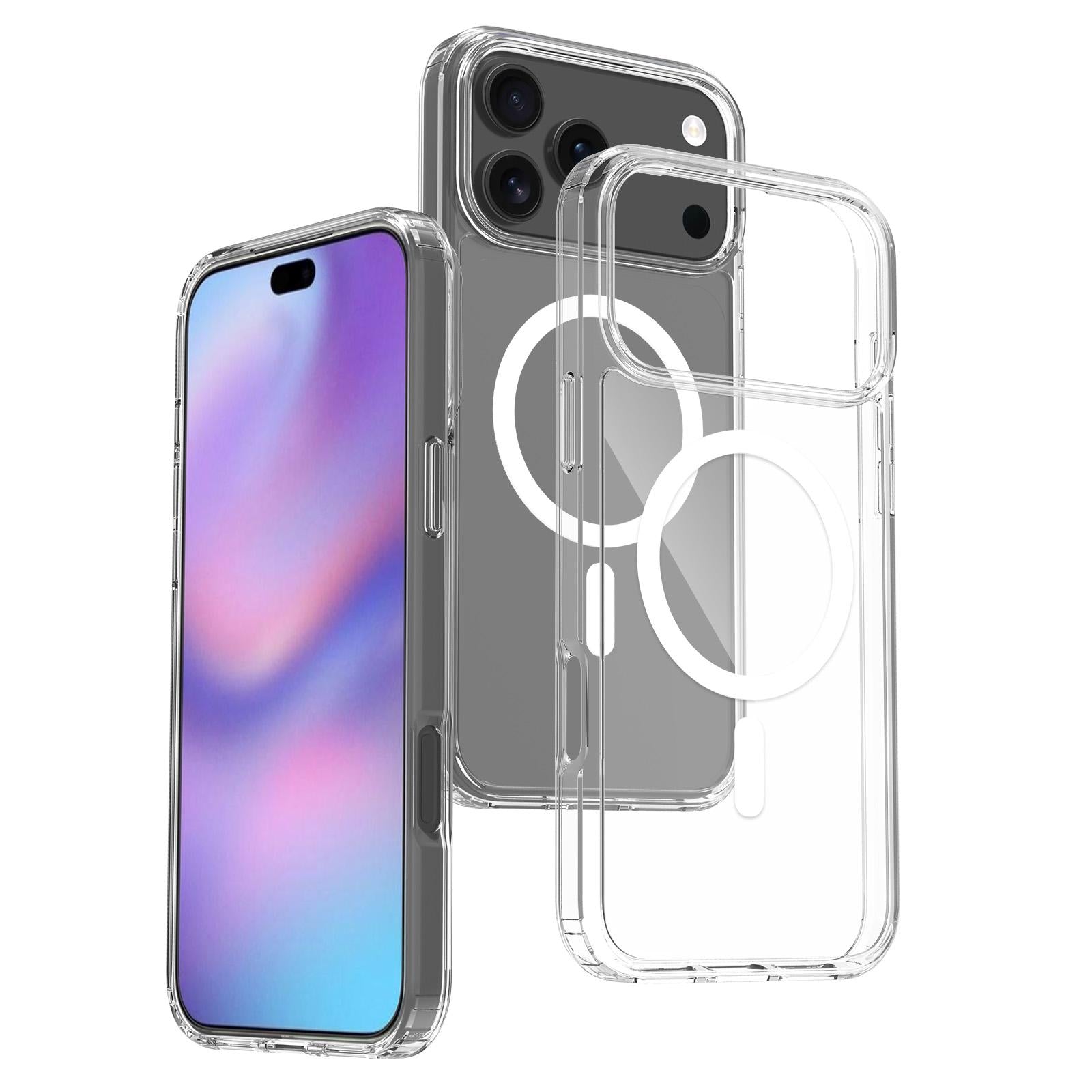 For Apple iPhone 17 Pro Max Terminator Magsafe Symmetry Design Case Transparent