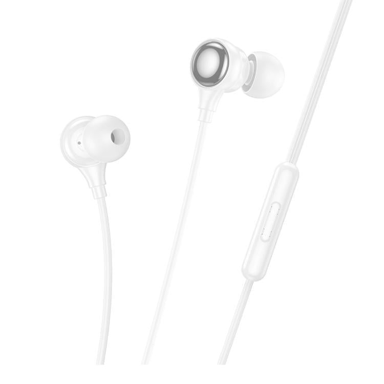 Hoco M116 Benevolent Lightning Digital Earphones With Microphone White