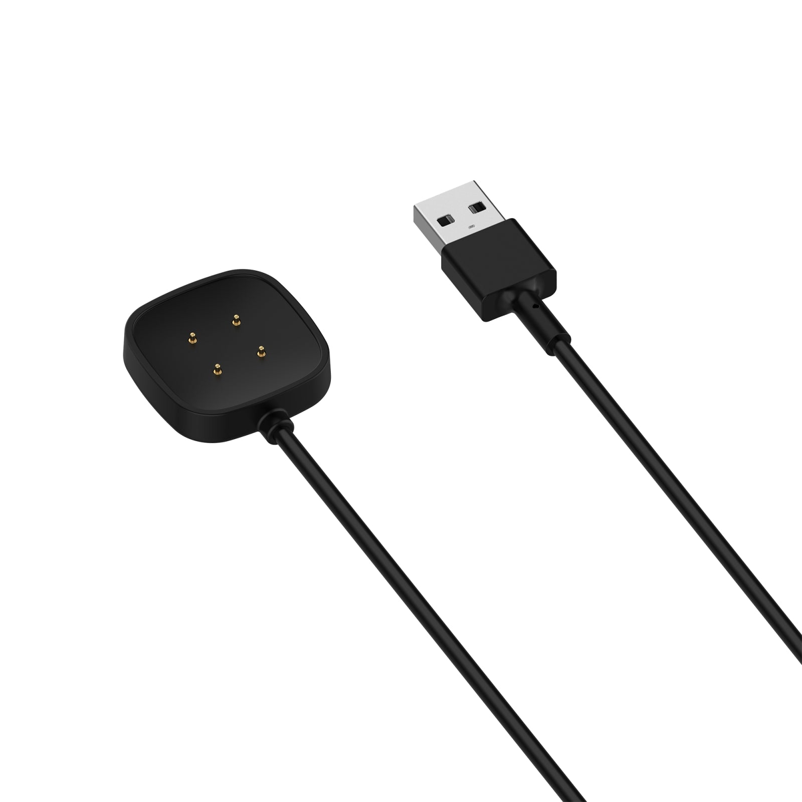 For Fitbit Sense 2 Magnetic Charging Cable Black