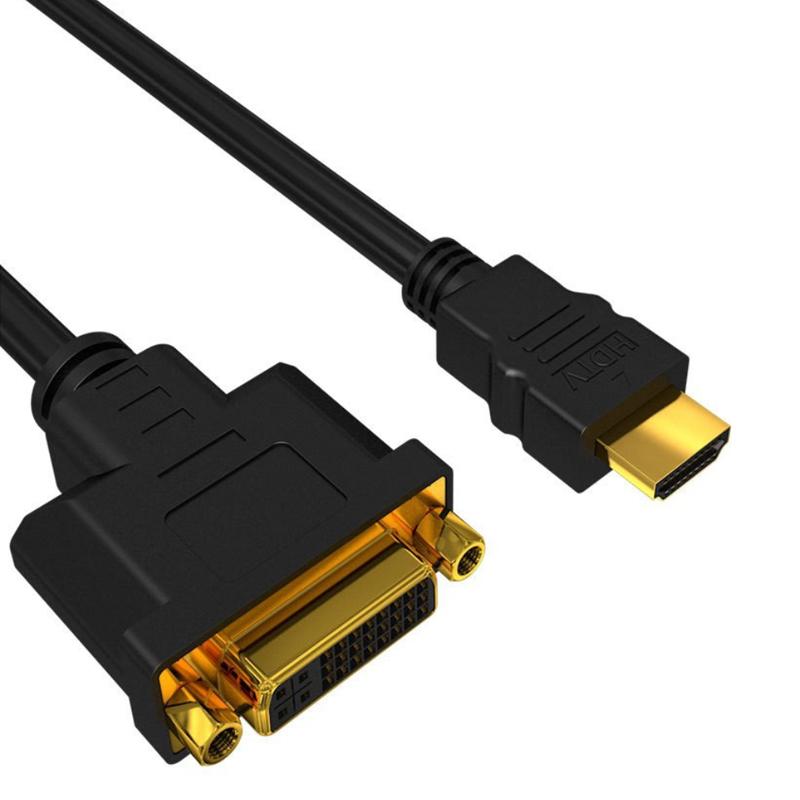 HDMI Male To DVI Female 1080P HD Gold-Plated Interface Video Adapter Cable