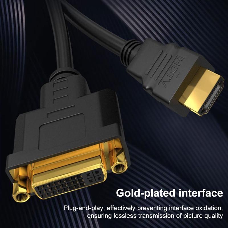 HDMI Male To DVI Female 1080P HD Gold-Plated Interface Video Adapter Cable