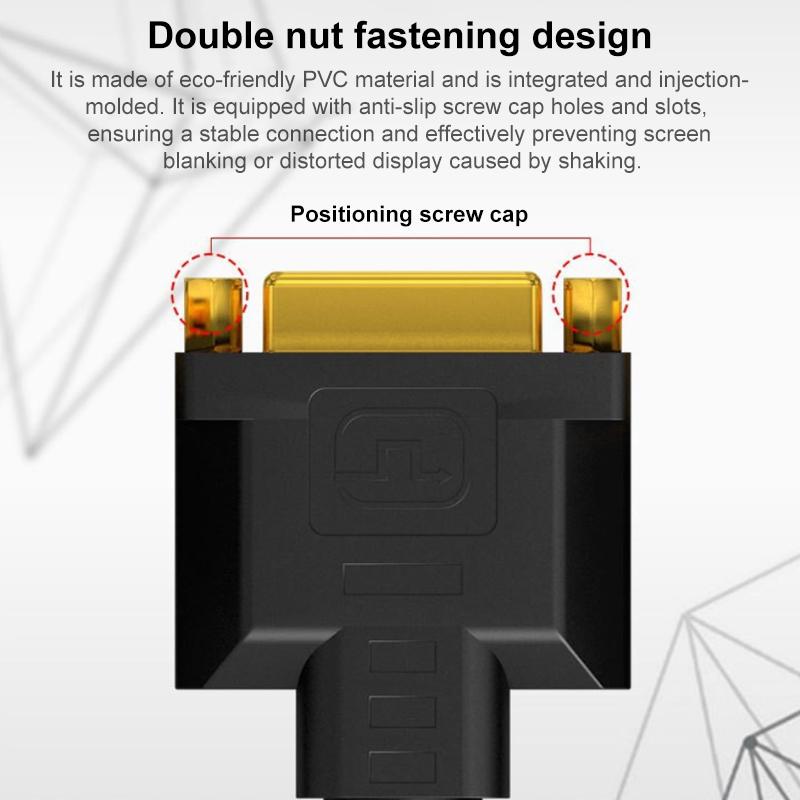 HDMI Male To DVI Female 1080P HD Gold-Plated Interface Video Adapter Cable