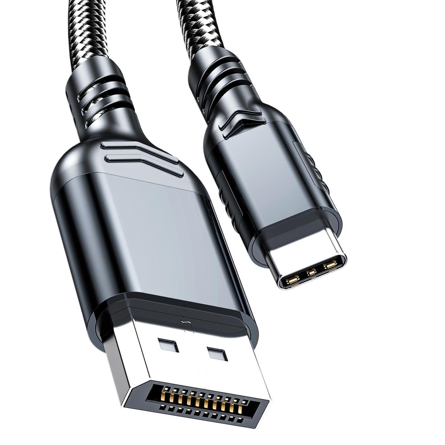 WG226 Type-C To Display Port 2.1 Adapter Cable With 16K Ultra HD Support