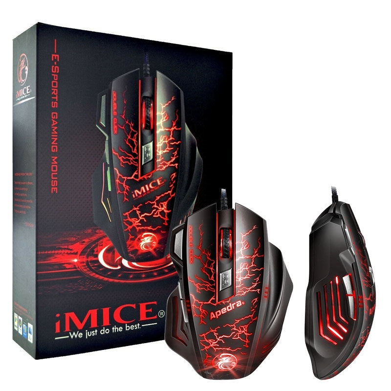 IMICE A7 E-Sports Edition Optical Gaming Wired Mouse Black