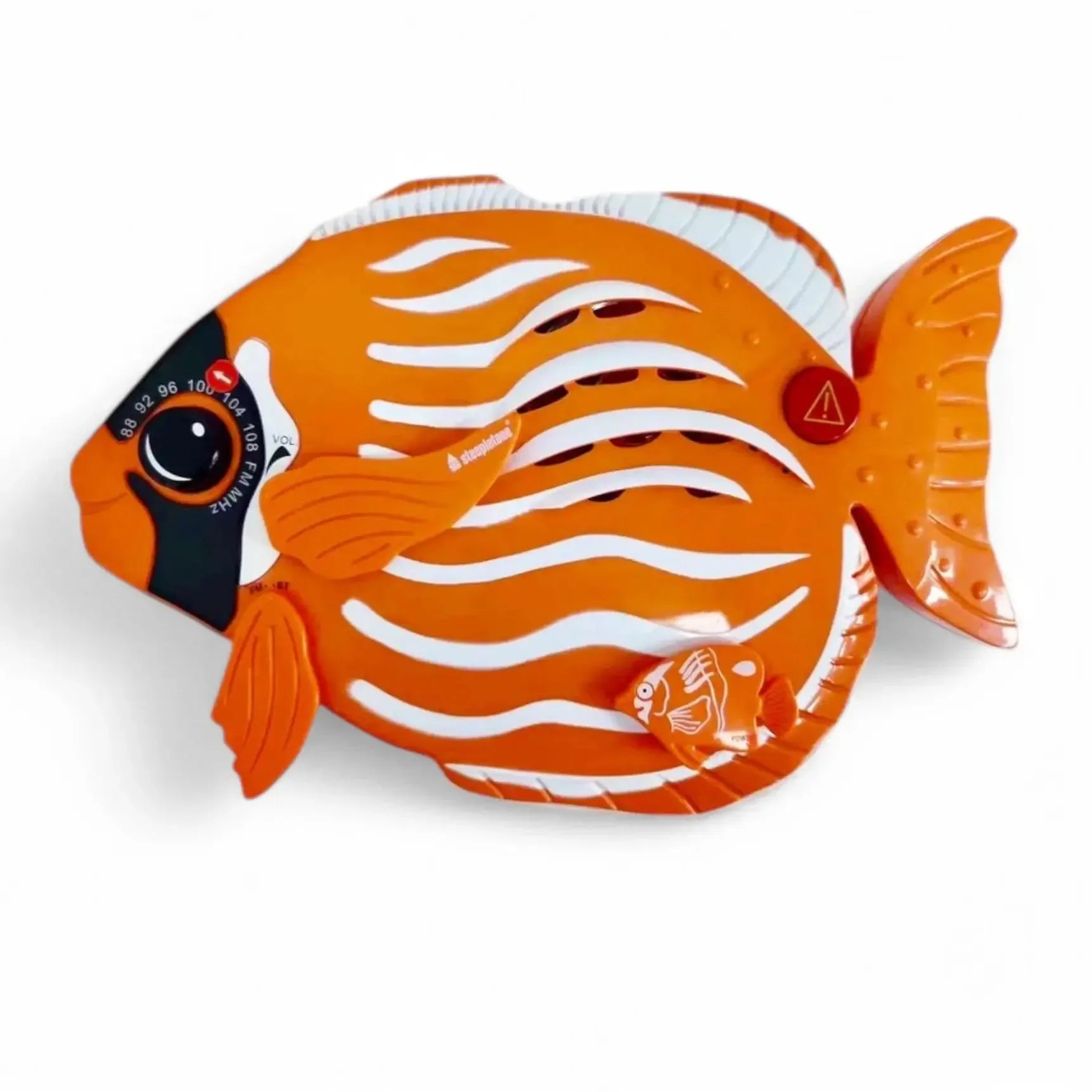 Fish Shower Radio And Bluetooth Speaker Orange & White