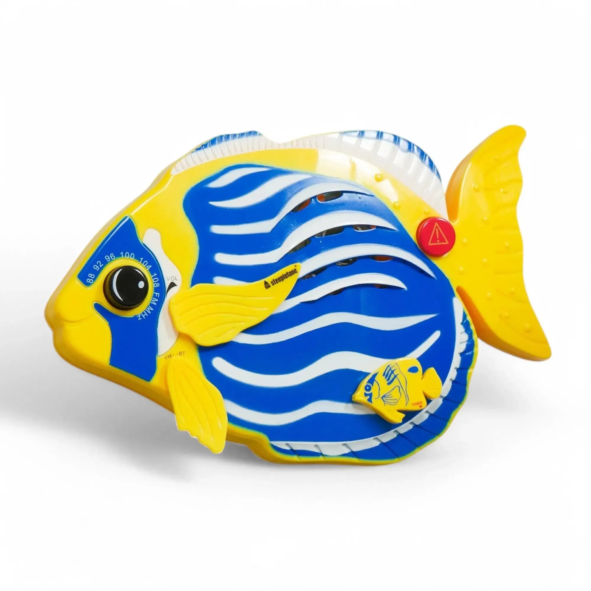 Fish Shower Radio And Bluetooth Speaker Yellow & Blue