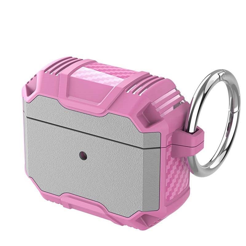 For AirPods 4 Axis Exploiter Case Clear & Pink