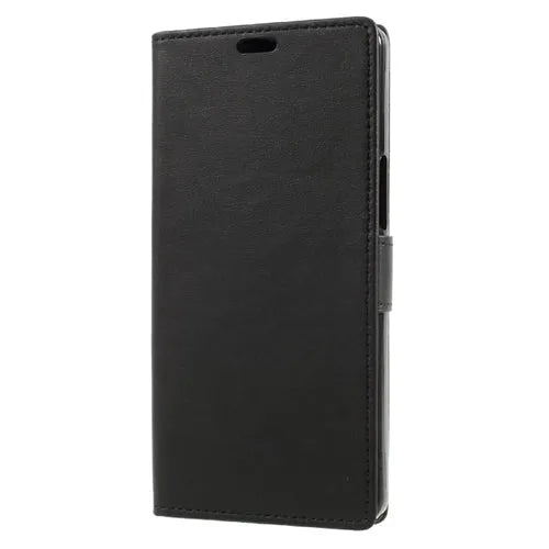 For Alcatel A3 XL Premium Wallet Case Black