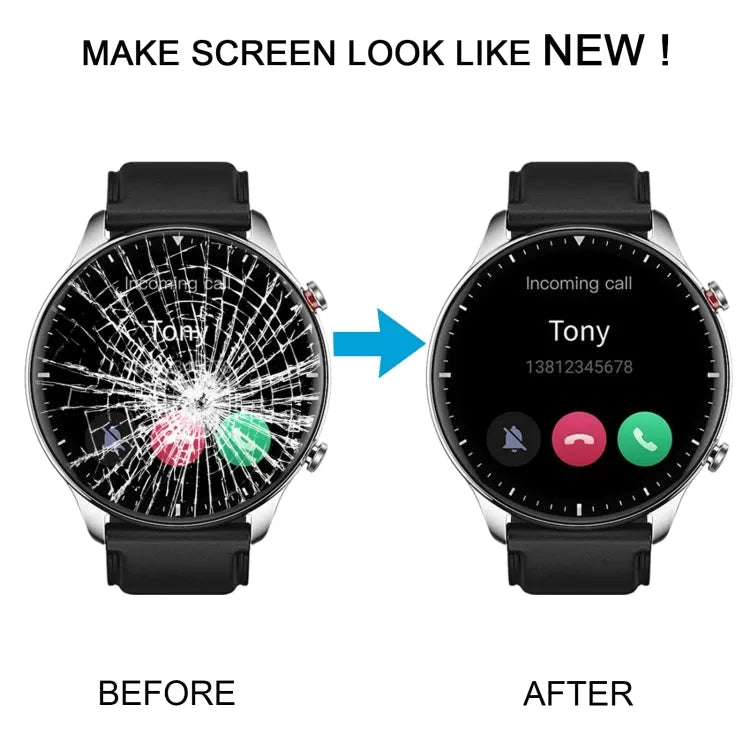 For Amazfit GTR 2 LCD Display Touch Screen Digitizer Replacement With Silver Frame