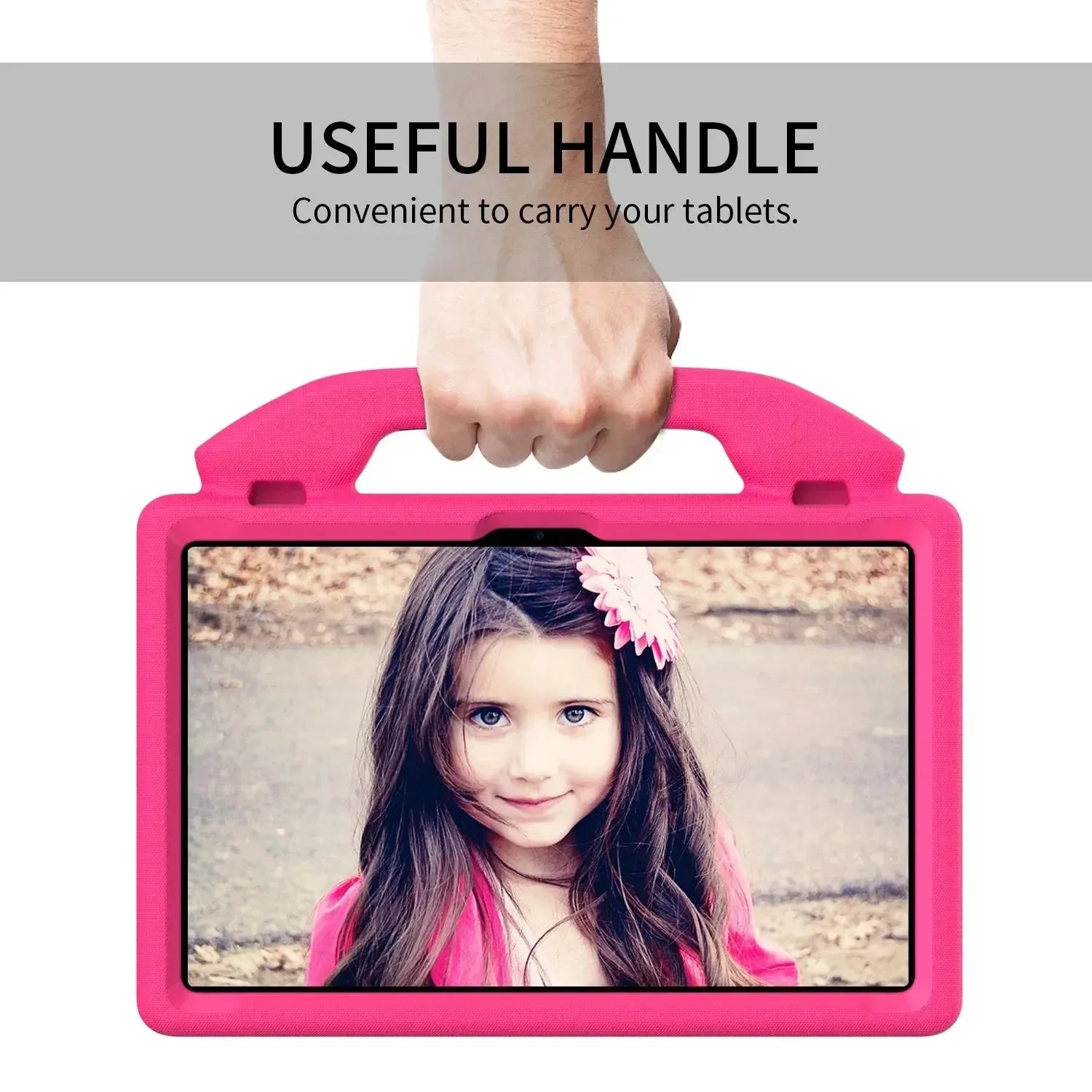 For Amazon Fire HD 10 2023 13th Gen Kids Case Shockproof Cover With Stand - Pink
