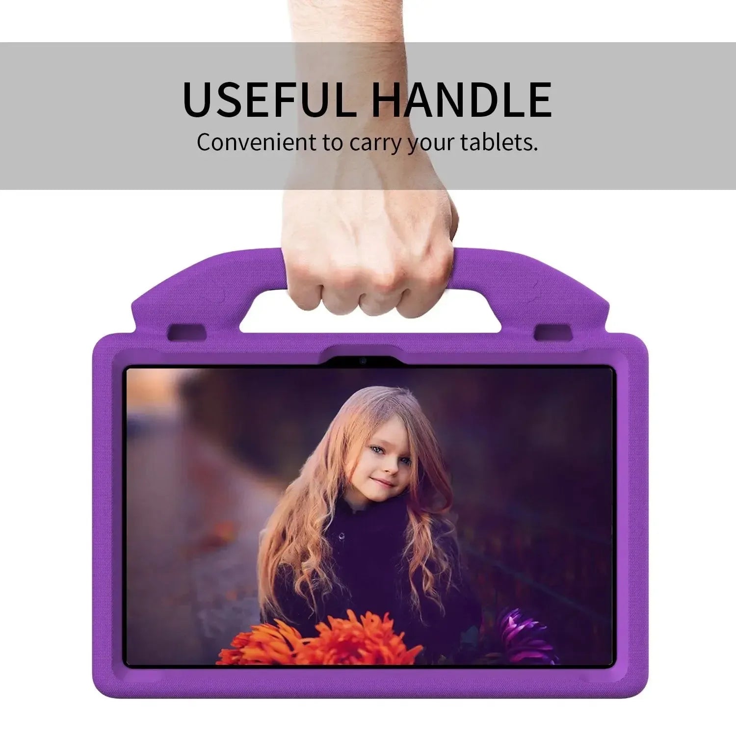 For Amazon Fire HD 10 2023 13th Gen Kids Case Shockproof Cover With Stand - Purple