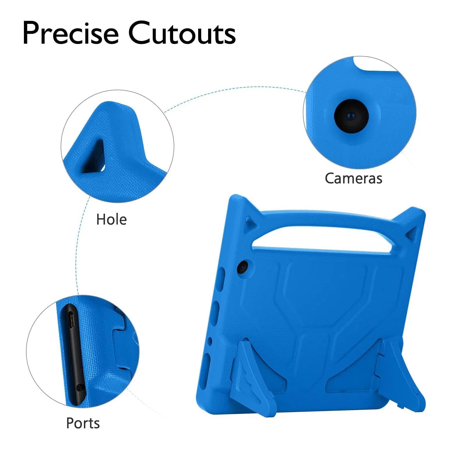 For Amazon Fire HD 10 Plus 2021 11th Gen Kids Case Shockproof Cover With Stand - Blue