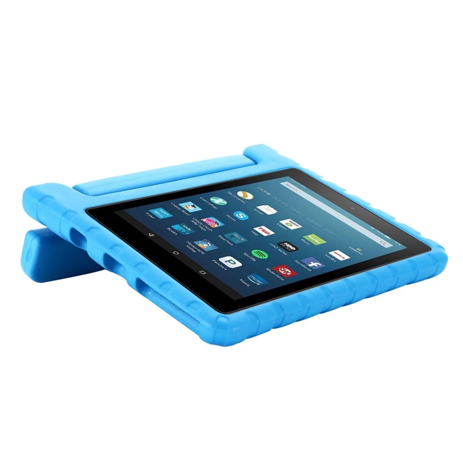 For Amazon Fire HD 8 2024 12th Gen Kids Case Shockproof Cover With Stand - Blue