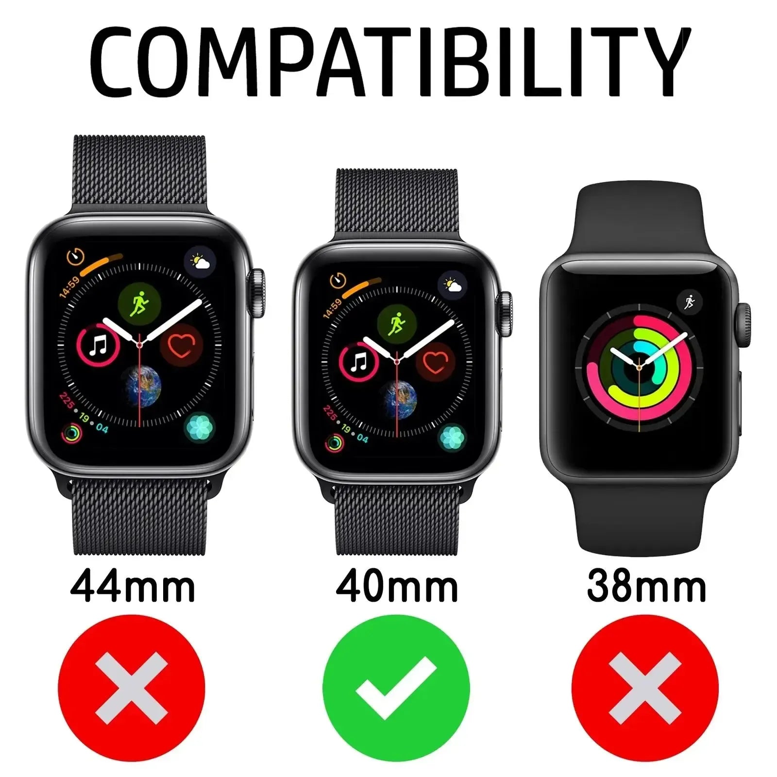 For Apple Watch Series 4 5 6 SE Full Coverage Tempered Glass 40mm