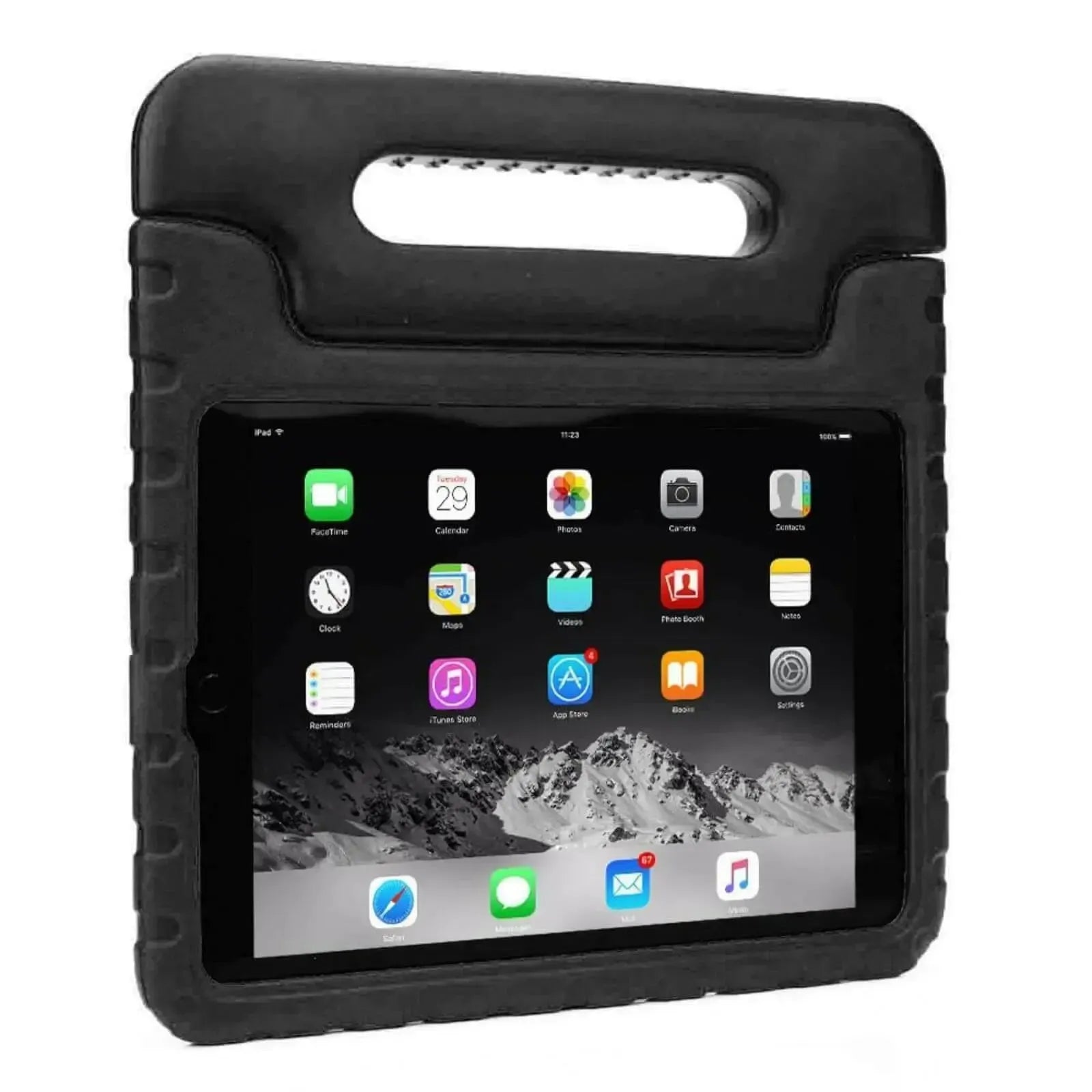 For Apple iPad 10.2" 2020 8th Gen Kids Case Shockproof Cover With Stand Black