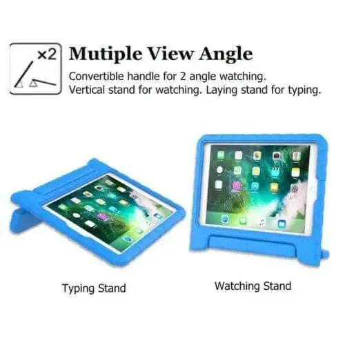 For Apple iPad 10.2" 2021 9th Gen Kids Case Shockproof Cover With Stand Blue
