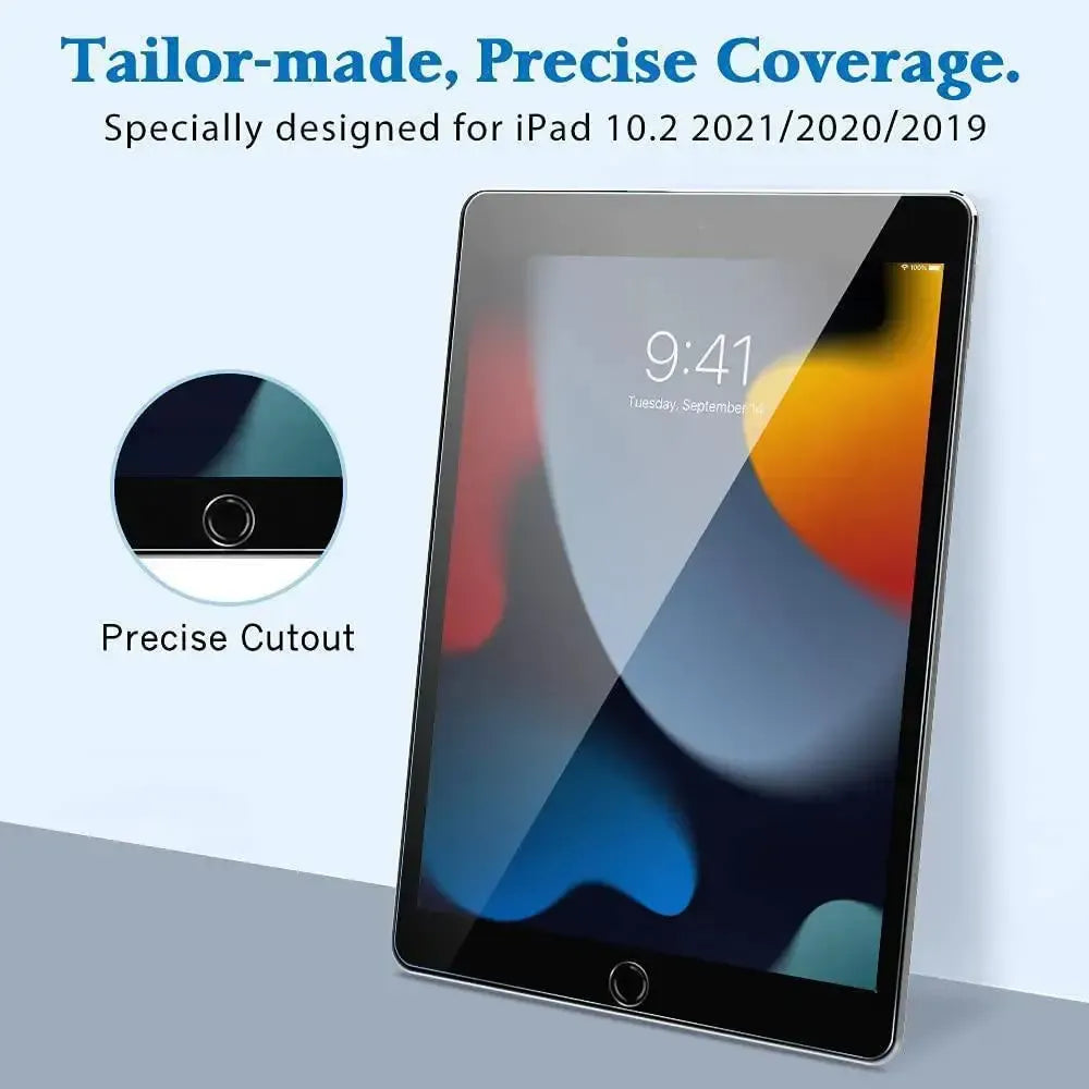 For Apple iPad 10.2" 2021 Tempered Glass Screen Protector