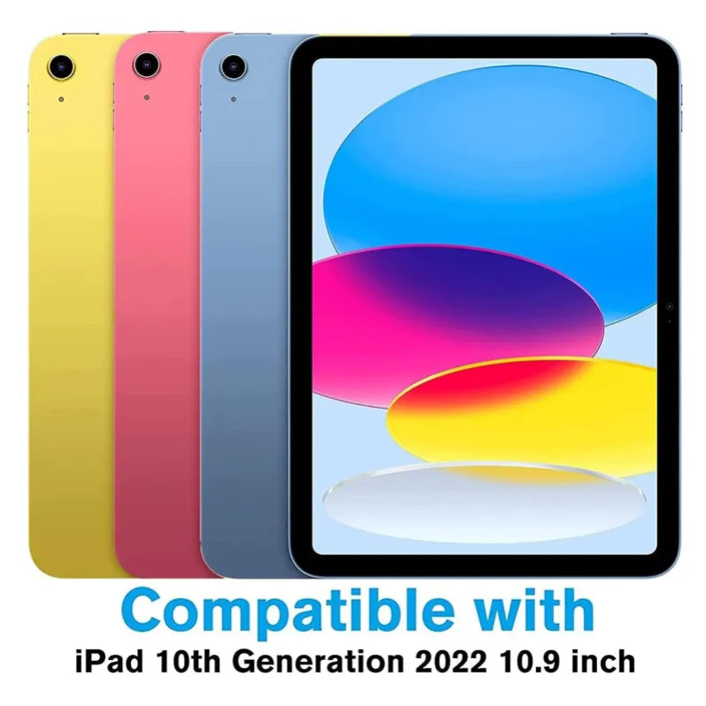 For Apple iPad 10th Gen (10.9) 2022 360 Degree Rotating Stand Wallet Case Red