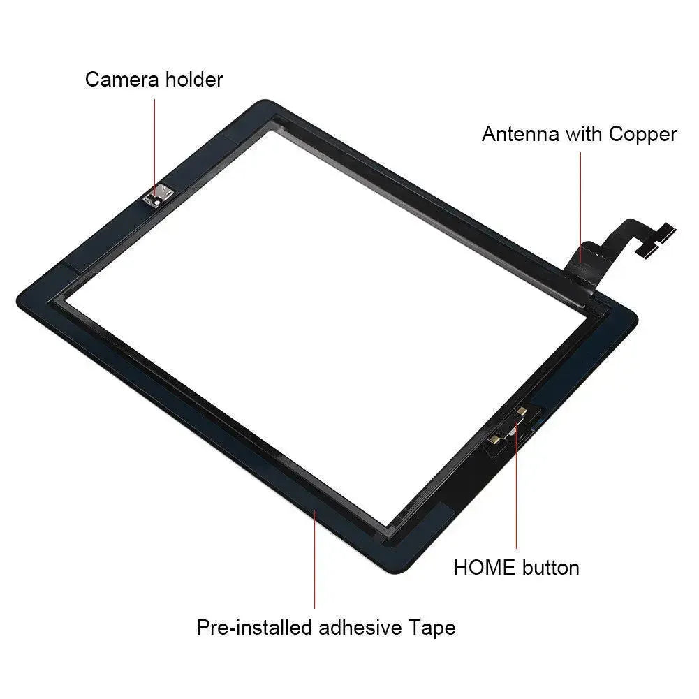 For Apple iPad 2 Touch Screen Digitizer Glass White