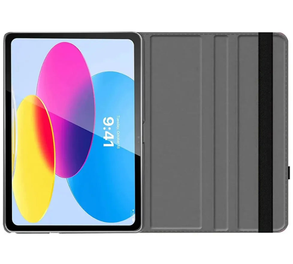 For Apple iPad 2025 11th Gen 360 Degree Rotating Stand Wallet Case Blue