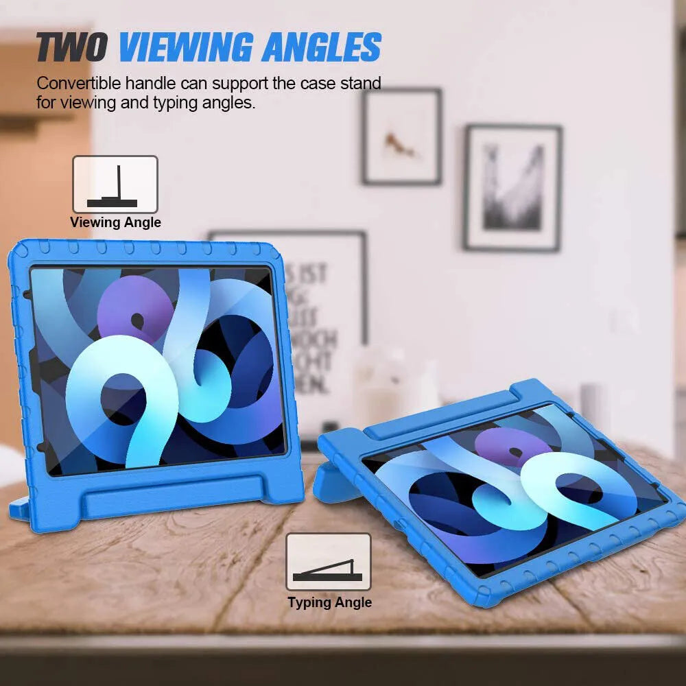 For Apple iPad 2025 11th Gen Kids Case Shockproof Cover With Stand Blue