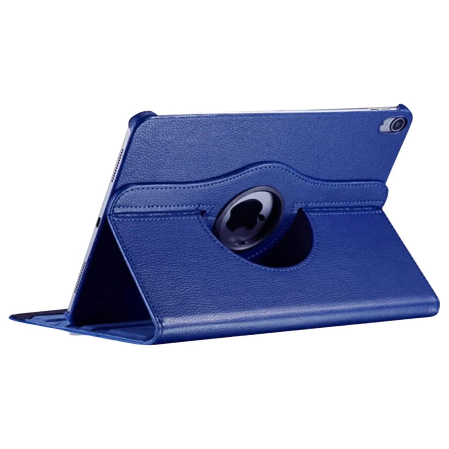 For Apple iPad 2025 11th Gen Tablet Case 360 Rotating PU Leather Cover - Blue