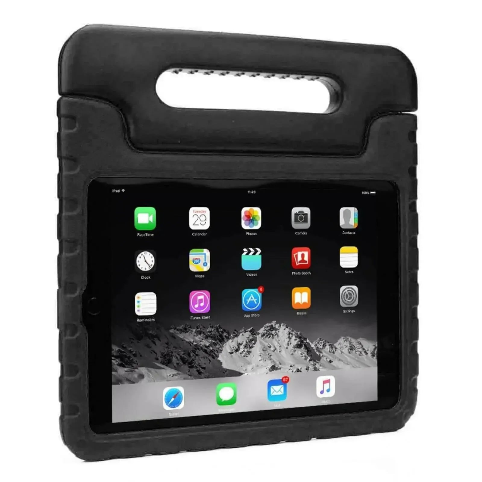 For Apple iPad Air / Air 2 Kids Case Shockproof Cover With Stand Black