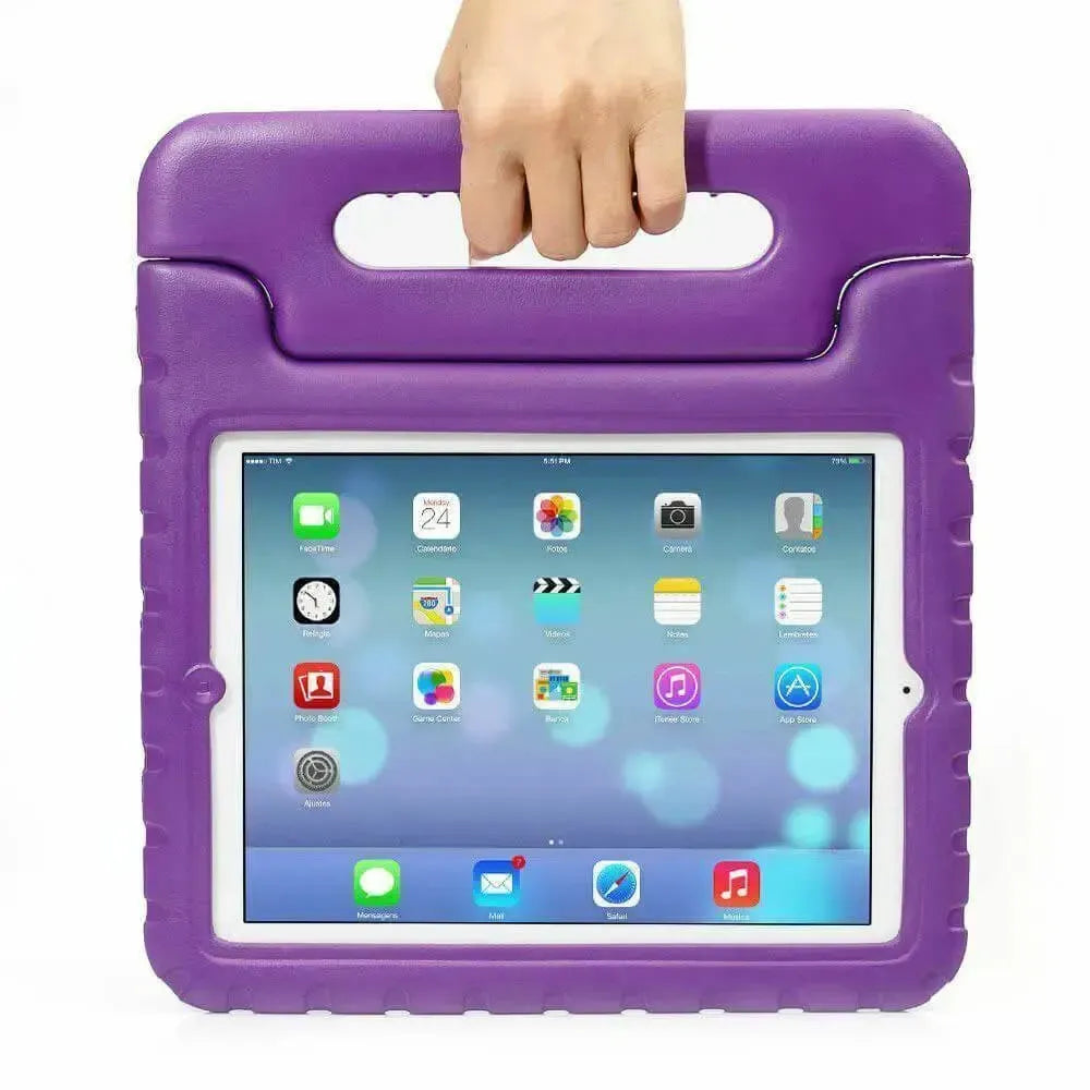 For Apple iPad Mini 1 2 3 Kids Case Shockproof Cover With Stand Purple
