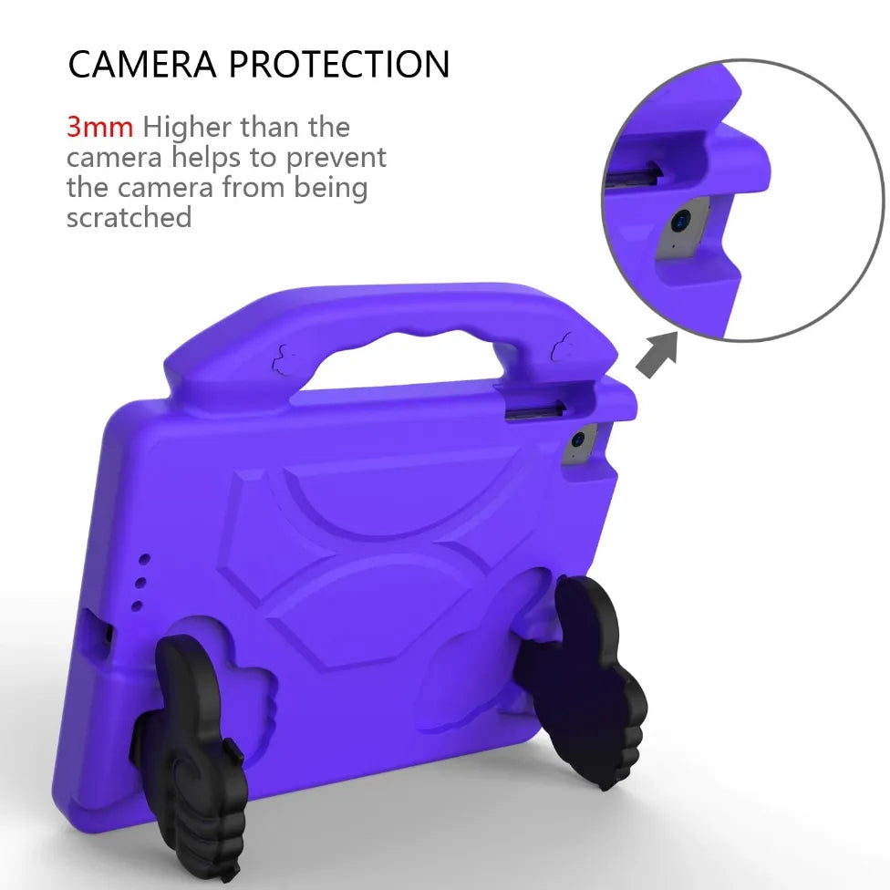 For Apple iPad Mini 1 / 2 / 3 Kids Friendly Case Shockproof Cover With Thumbs Up - Purple