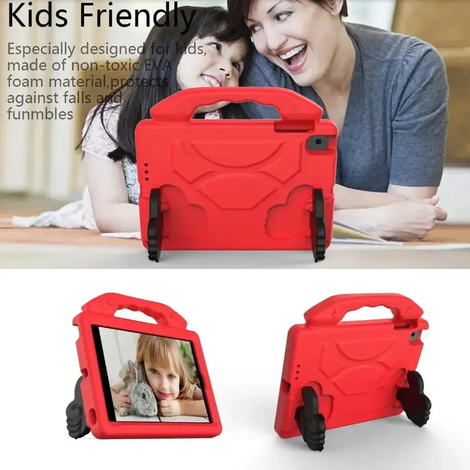 For Apple iPad Mini 1 / 2 / 3 Kids Friendly Case Shockproof Cover With Thumbs Up - Red