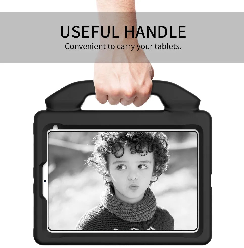 For Apple iPad Mini 6 Kids Friendly Case Shockproof Cover With Thumbs Up - Black