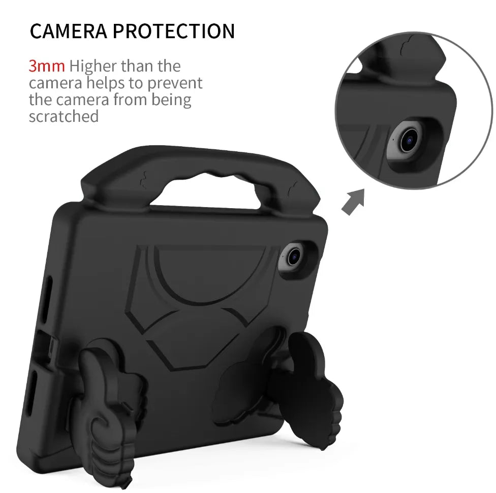 For Apple iPad Mini 6 Kids Friendly Case Shockproof Cover With Thumbs Up - Black