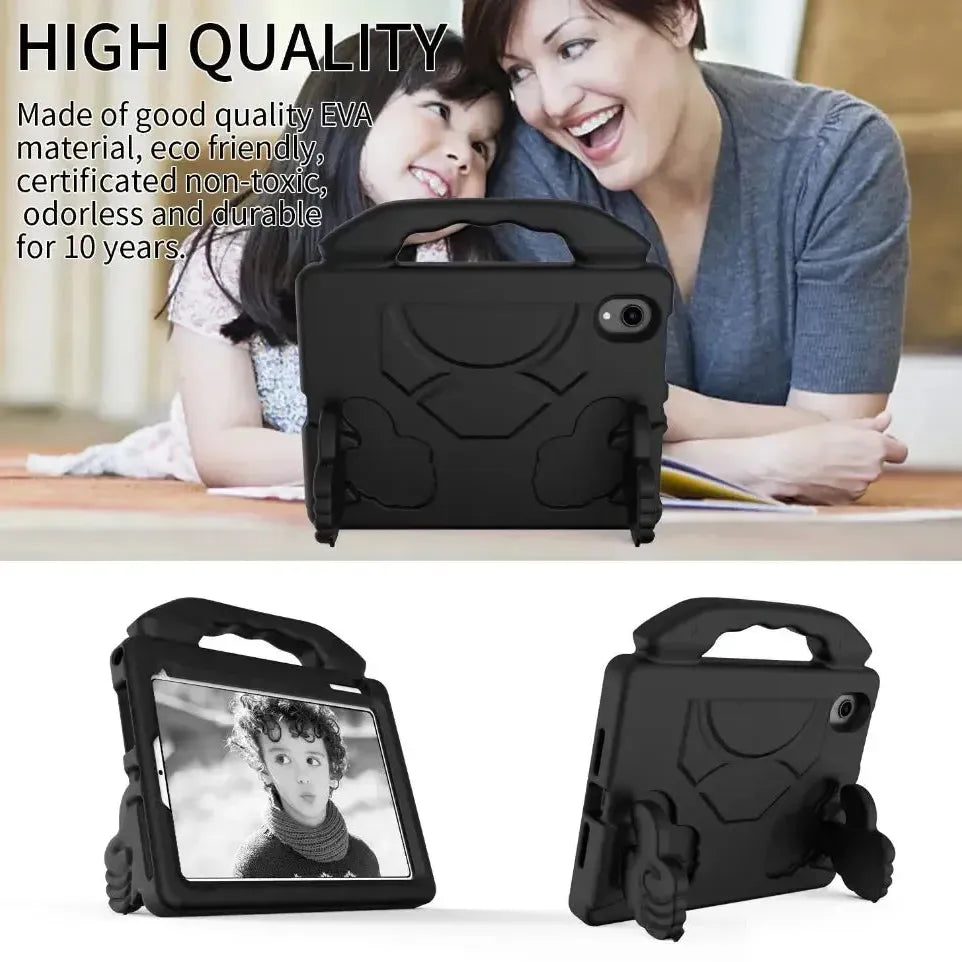 For Apple iPad Mini 6 Kids Friendly Case Shockproof Cover With Thumbs Up - Black