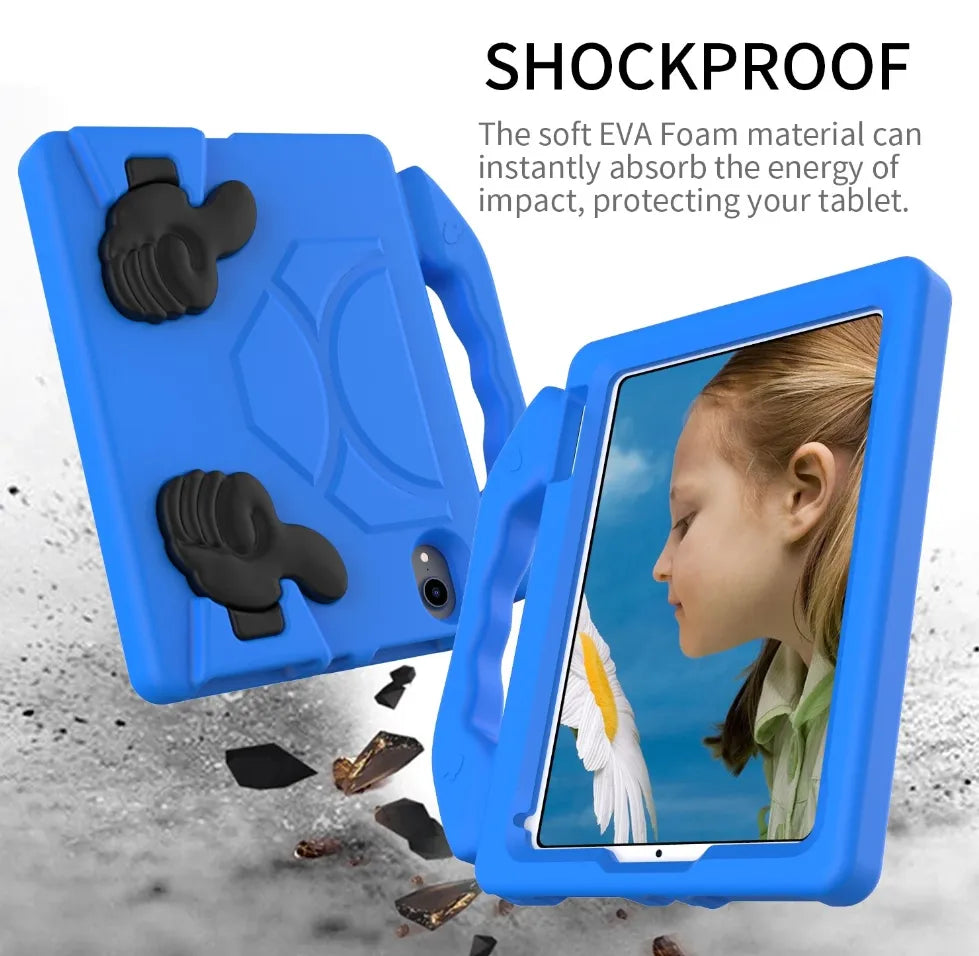 For Apple iPad Mini 6 Kids Friendly Case Shockproof Cover With Thumbs Up - Blue