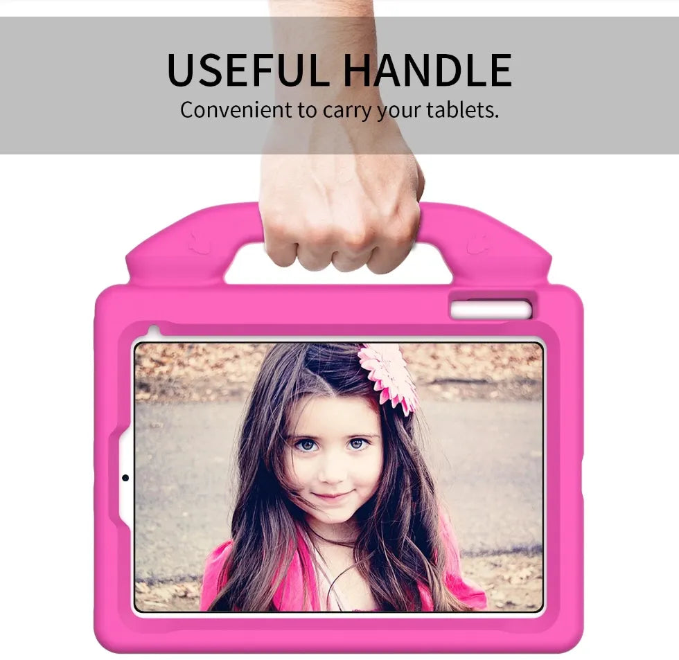 For Apple iPad Mini 6 Kids Friendly Case Shockproof Cover With Thumbs Up - Pink