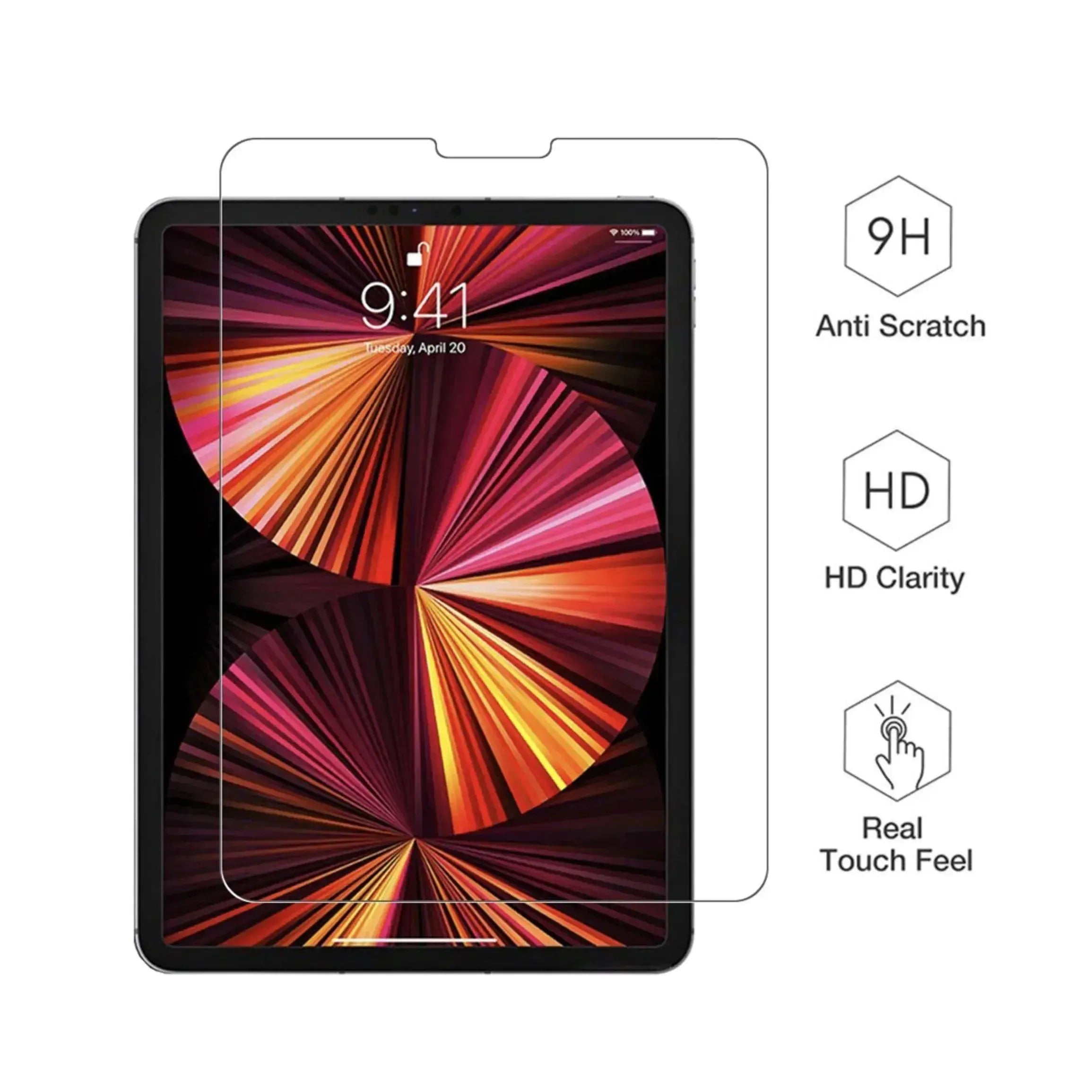 For Apple iPad Pro 11 2021 Tempered Glass Screen Protector