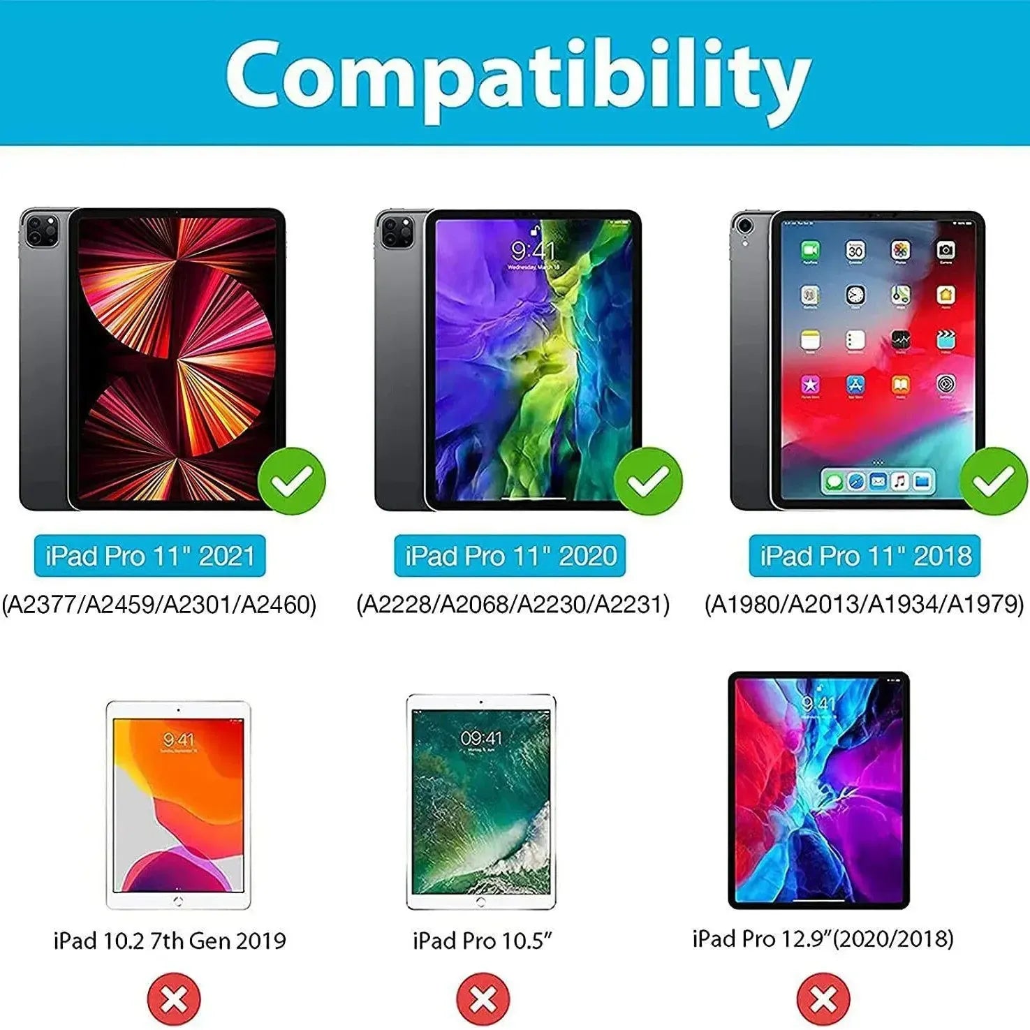 For Apple iPad Pro 11 2021 Tempered Glass Screen Protector