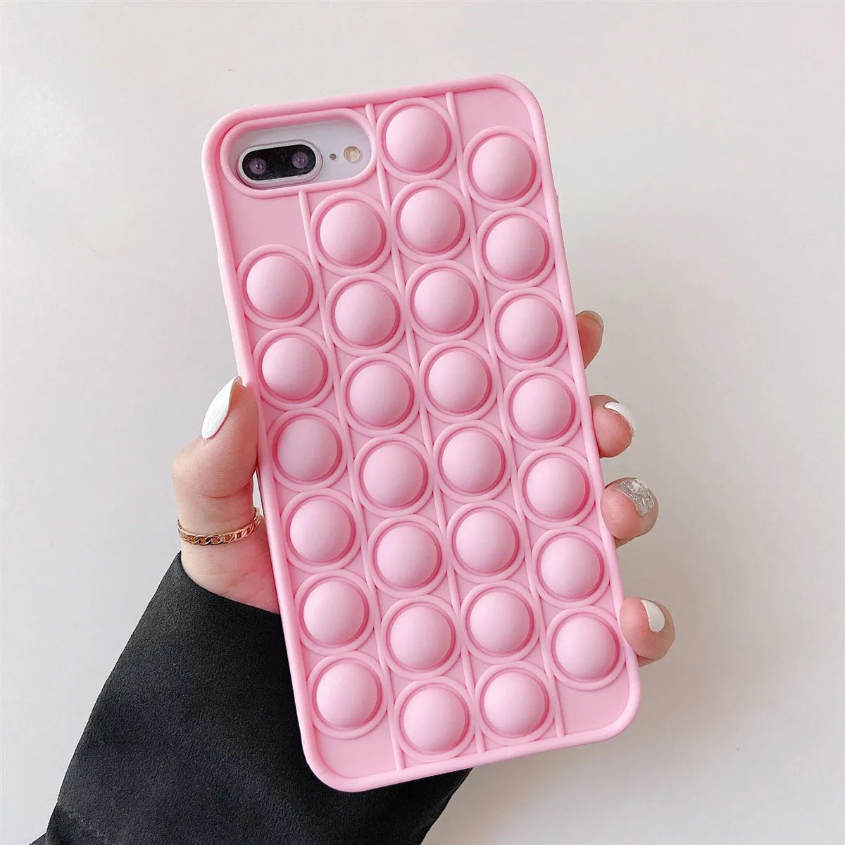 For Apple iPhone 11 Pro Max (6.5'') Push Pop Silicone Case Pink