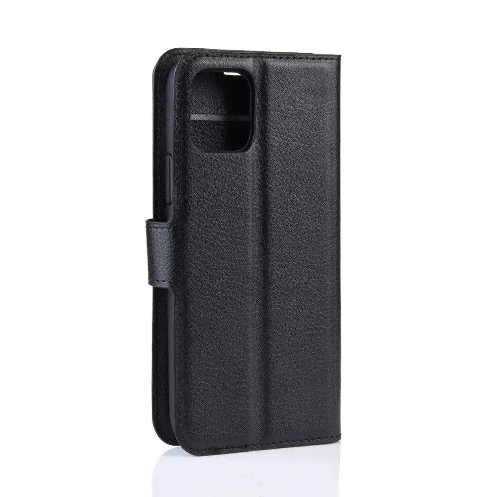 For Apple iPhone 11 Pro Wallet Case Cover PU Leather Holder Card Slots Black