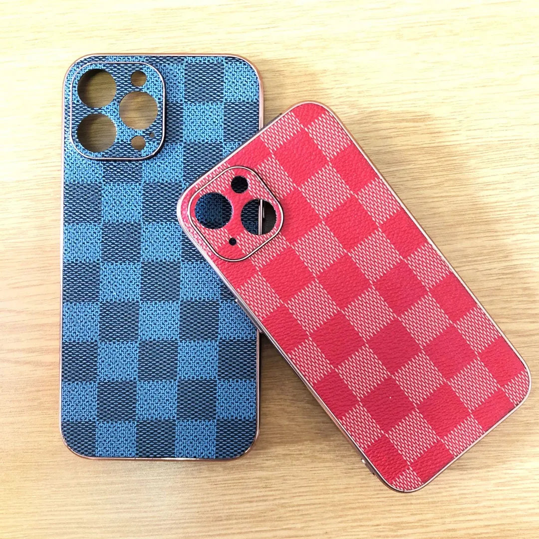 For Apple iPhone 12 Pro LV Design Plating Case Blue