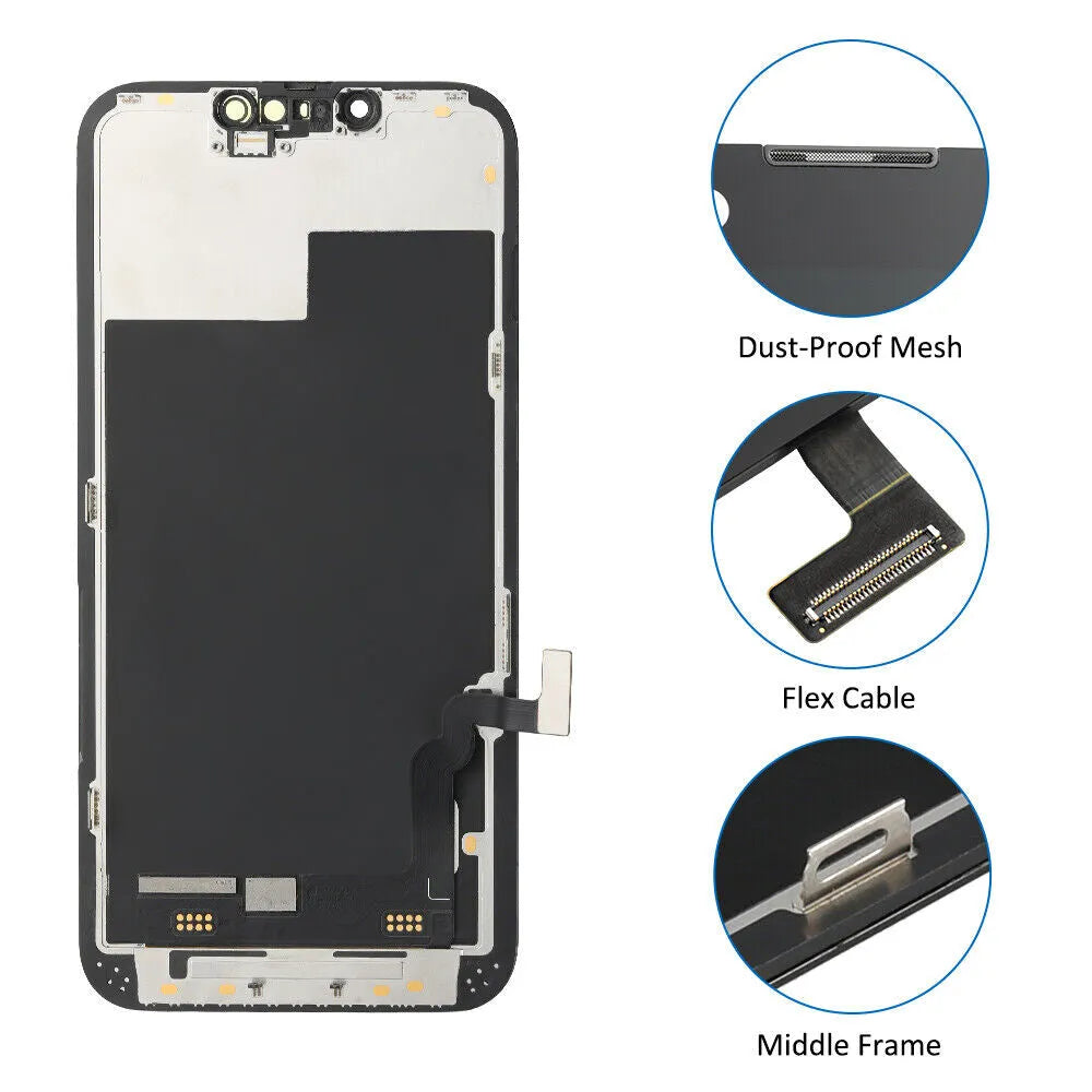 For Apple iPhone 13 LCD Screen Replacement Black