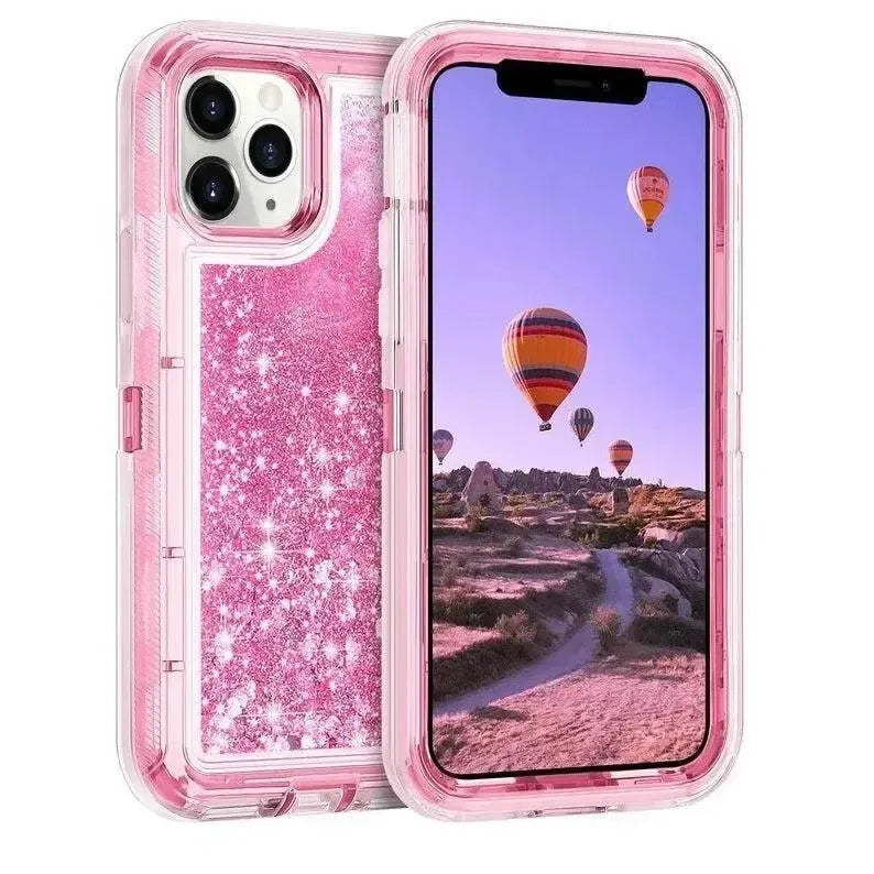 For Apple iPhone 13 Pro (6.1") Drift-Sand Defender Design Case Pink